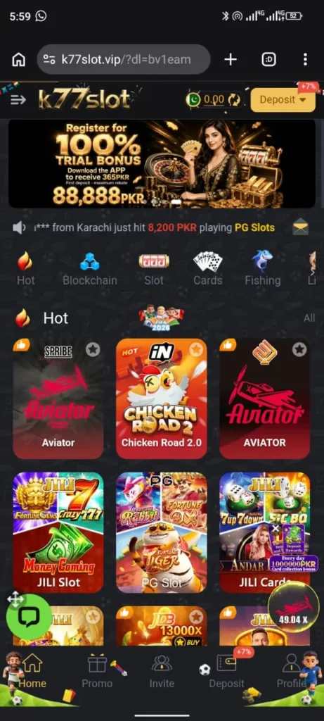 K77 Slot Game